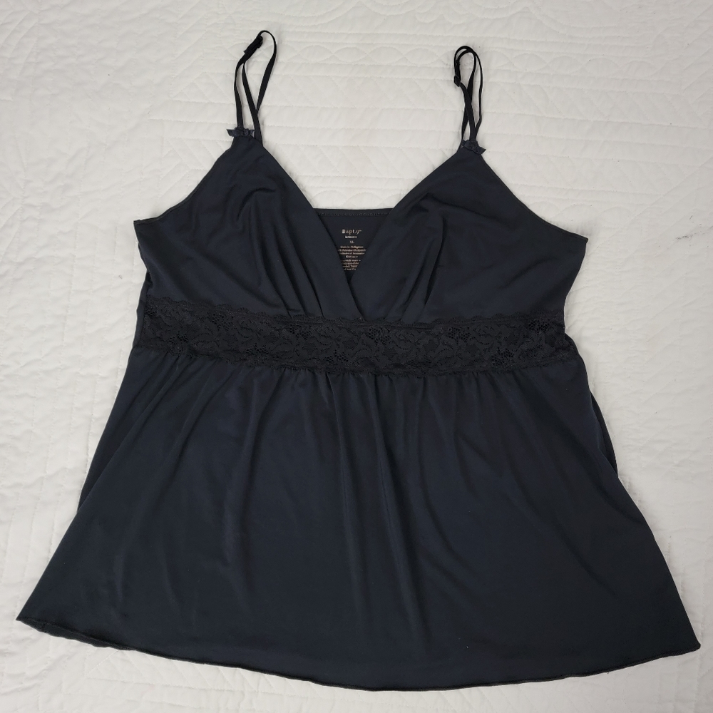 APT.9 Intimates Women's Black Undergarment Camisole / Top Slip Size XLARGE - Picture 8 of 11